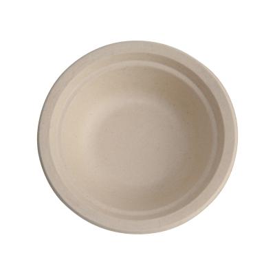 China Modern Bamboo Fiber Solid Color Eco - Friendly Feature Round Disposable Dissolvable Bowl for sale