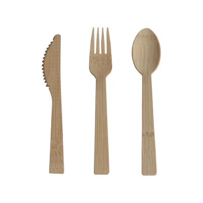 China Eco Disposable 100% Biodegradable Natural Bamboo Knife Spoon And Forks For One Use for sale