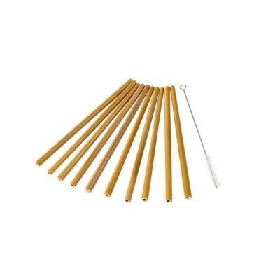 China Customized Eco-friendly Reusable Biodegradable Organic Logo Fiber Drinking Straw Bamboo Brush Holder for sale