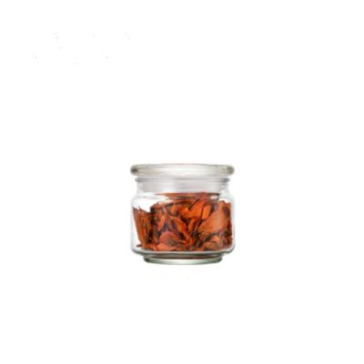 China New Arrival Sustainable Glass Kitchen Storage Container Food Storage Sealed Jar With Glass Lid for sale