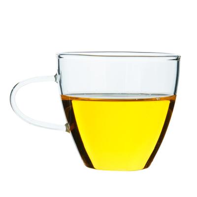 China Clear Crystal Glass Cup Glass Coffee Tea Cup High Borosilicate Coffee Tea Glass Mug for sale