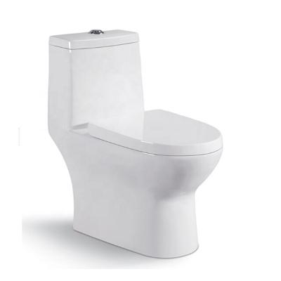 China Modern Double-Flow Rotating One-Piece Toilet Ceramic Toilet Bowl Toilet Set for sale