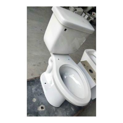 China American Ceramic Double-Flow Toilet KD-02TP ADA Toilet Lavatory Bathroom Two Piece Toilet for sale