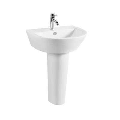 China High Quality Floor Standing Hand Wash Basin With One Piece Rack Pedestal Wash Basin for sale