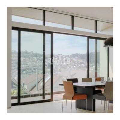 China New Design Modern High Quality Slim Frame Aluminum Sliding Kitchen Glass Door for sale