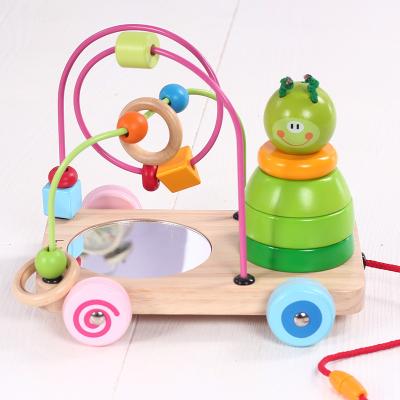 China WIMI Colorful/Safe/Environmental Wooden Multifunctional Children's Educational Pull Along Play Toys for sale