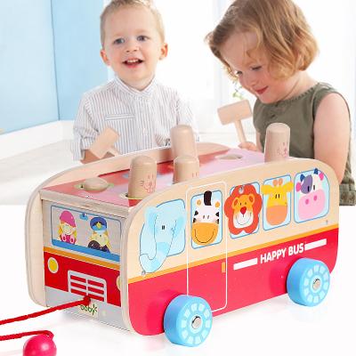 China 2021 New Design Colorful/Safe/Environmental Wooden Grinding Children Toy Cars For Wholesale for sale