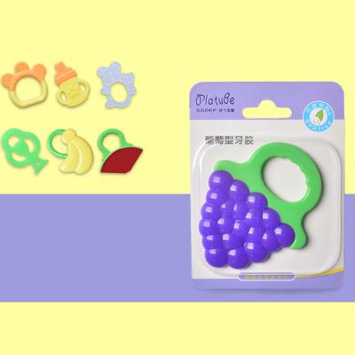 China BPA Free Silicone Baby Pacifier Teether Lovely Colors Fruit BPA Free Suitable For All Babies for sale