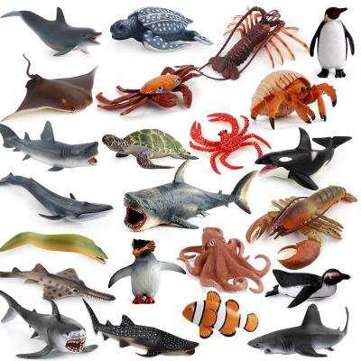 China Big Sea Plastic Sea Animals Colorful/Safe/Environmental Realistic Jumbo Wild Animal Figures Playset for sale