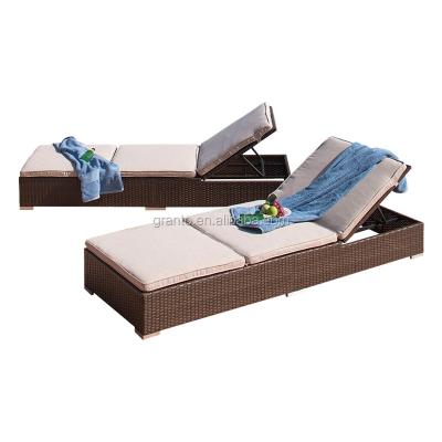 China Modern Cheap Price All Handmade Sun Sofa Rattan Furniture Outdoor Beach Chair for sale