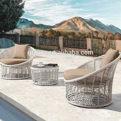 China Waterproof Classic Design Outdoor Rattan Table And Chair Two People Dining Set for sale