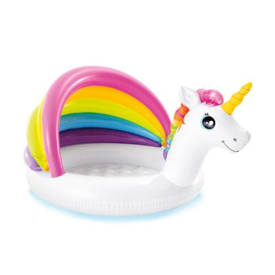 China Kids Water Play Intex 57113 Unicorn Baby Pool Inflatable Baby Swimming Pool Kids Inflatable for sale