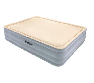 China Bestway-67486 Foamtop Queen Air Mattress Foldable Comfort Raised Comfort Raised Mattress Inflatable Mattress for sale