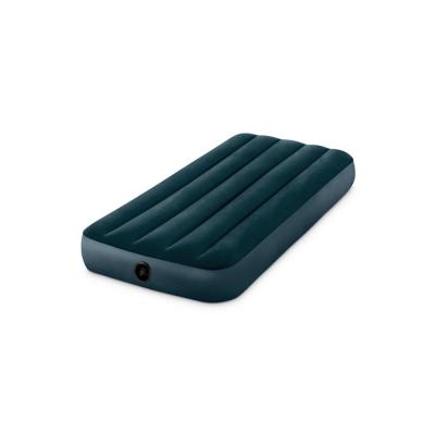 China Intex 64731 Jr. PVC Twin Dura-Beam Foldable High Quality Fluffy Green Air Mattress Inflatable Air Mattress for sale