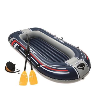 China Water Sports Area Bestway-61068 Treck X2 Inflatable Raft Set Inflatable Fishing Boat Rowing Boats 2.55m x 1.27m for sale