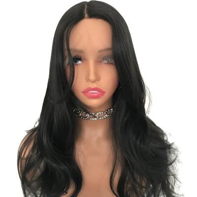 China Body Wave Long Silky Straight Ombre Futura Synthetic Hair13X4 Lace Front Wigs for Women Glueless Half Hand Tied Replacement Lace Wig for sale