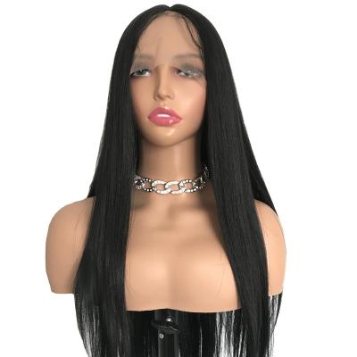 China Body Wave Long Silky Straight  T part synthetic Lace Front Wigs Highlights Japan Futura Heat Resistant Synthetic Hair Wigs For Women for sale