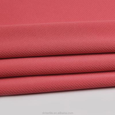 China Acooring to your condition 100% Polyester bird eye fabric double knit jersey fabric for sportswear and T-shirt for sale