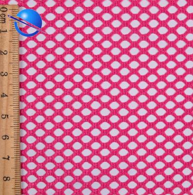 China Waterproof Warp Knit Big Hole Mesh Fabric For Sportswear Lining Fabric for sale