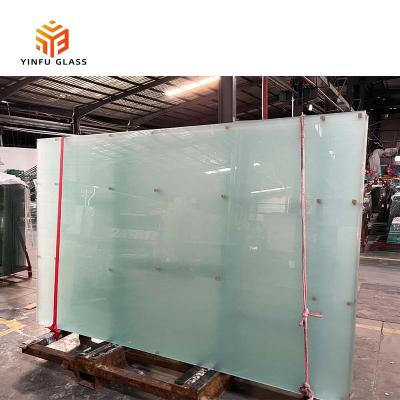 China Yard China Manufacture Hot Sale SGCC Certification Customized Sandblast Tempered Glass Acid Etched Clear Float Glass for sale