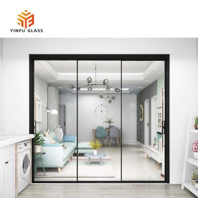 China Yard China OEM 4mm 6mm 8mm 12mm Laminated Tempered Clear Glass Door Or Window for sale