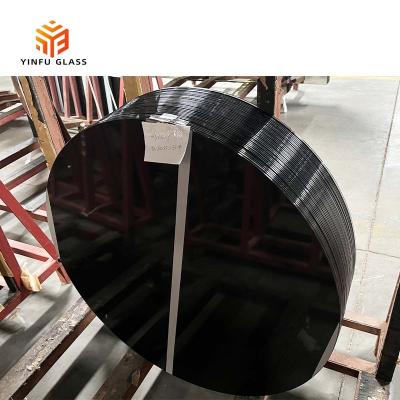 China Yard 3mm -19mm Customizable Paint Coating Round Table Top Coffee Table Tempered Glass Furniture Glass for sale