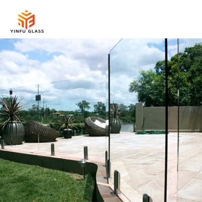 China High Quality 12mm Yard 8mm 10mm Barrier Glass Pool Fencing Tempered Glass for sale