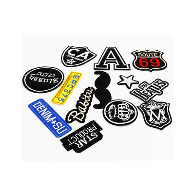 China Washable Multi Custom Badges Styles Custom Colors Embroidered Letters Patch For Clothing Bags Hats for sale