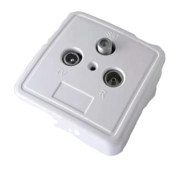 China Industrial Hot Selling Cable SAT/TV/Radio Wall Plug Socket Coaxial Link Wall Socket for sale