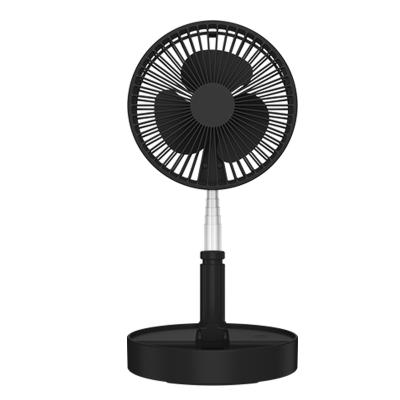 China 7200mAh Rechargeable Fan Blade Lock Function Pedestal Portable Flodable Fan Desktop Telescopic Fan Outdoor Standing Fan Remote Control Radio for sale