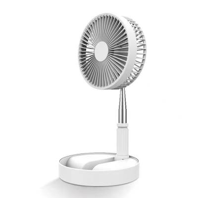 China Mini Desktop Usb Rechargeable Rotating Foldable Electric Fan Stand New Design Low Multifunctional for sale