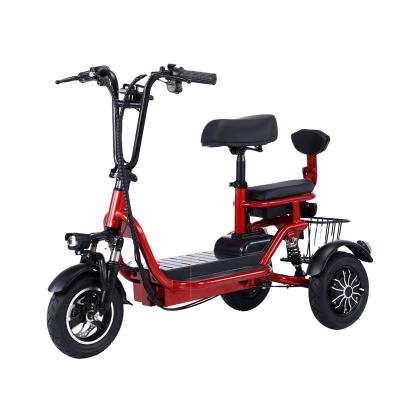 China Steel 48V Cheap 500W Adults 3 Wheel Electric Tricycle Price Elderly China Max Body Customized Motor Power Battery bike cargo for sale