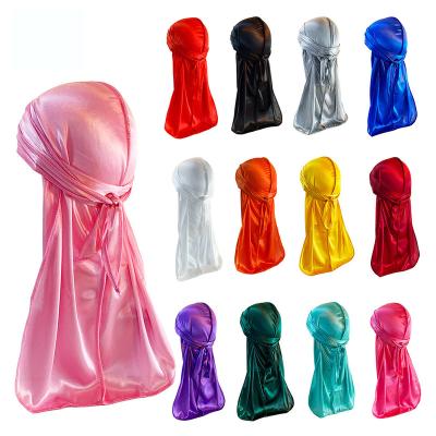 China Wholesale Breathable Outdoor Elastic Thickening Encrypted Durag Turban Lightweight Hip-hop Riding Bandana Link Cloth Long Tail Turban Hat for sale