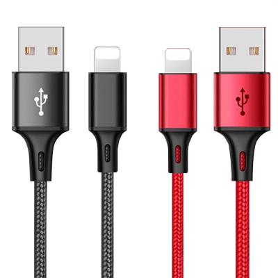 China Braided USB Cable Nylon Braided USB Cable for iphone 8/8 plus/X/XS/XS MAX/XR/11 for sale