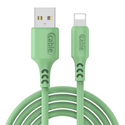 China 3A CordSilicone Mobile Phone Quick Charging Micro USB Mobile Liquid Cable For iPhone /Android Type C for sale