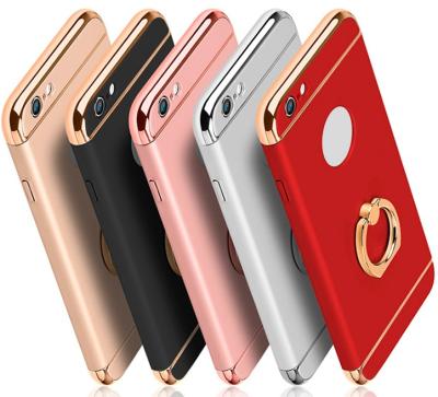 China Ultra Thin Hybrid PC Hard Back Case iPhone 6S iPhone8 6S 7 8 X 5 Ring Holder Kickstand For Metal Case iphone Mobile Accessories For for sale