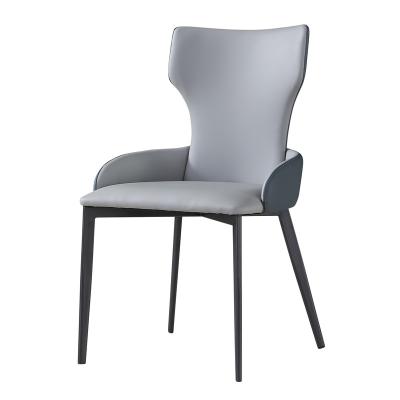 China (Other) Light Gray Home Furniture Adjustable Modern Hotel Dining Chairs Dining Room Chairs Modern Leather for sale