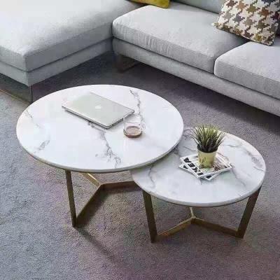 China Italy round coffee table living room furniture good quality modern stainless steel convertible coffee table for sale