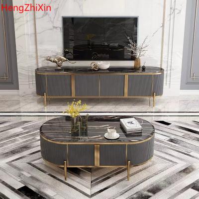 China (Others)Customized adjustable Italian many color available living room furniture and TV cabinet white tea table combination for sale