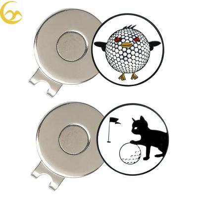 China New Products Metal Cap Existing Magnetic Clip Ball Marker Set For Golf for sale