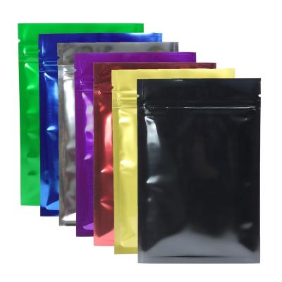 China 100 Rainbow Recyclable Holographic Foil Canister Bags With Clear Window Or Double Sided Color Seal For Candy for sale