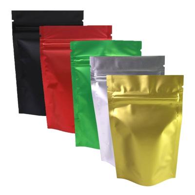 China 100 Rainbow Recyclable Holographic Foil Canister Bags With Clear Window Or Double Sided Color Seal For Candy for sale