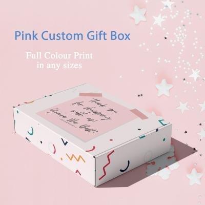 China Recycled Materials Custom Full Color Printed on Matte Printed Shipping Box Wholesale| Custom Gift Box | Custom sizes and all sides print |MOQ 25pcs for sale