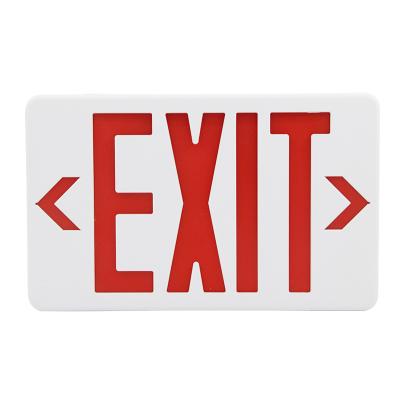 China 120v 277v dual voltage Fire Safety Green Red Text Universal Installation LED Emergency Exit Sign Light Box Te koop