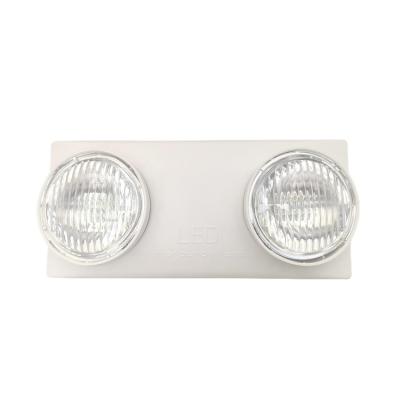 Cina ABS Plastic Double Square Head Wall Mounted LED Emergency Light Price For Fireproof in vendita