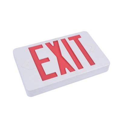 China 120v 277v Dual Voltage Plastic Fire Denolite Led Battery Powered Emergency Exit Light for sale