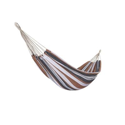 China Durable Indoor Outdoor Striped Quilted Hammock For Garden Travel Camping Swing for sale