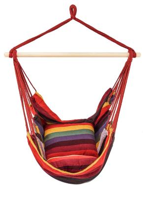 China Durable Hot Selling Outdoor Garden Swing Rainbow Chair Hammock With Stand for sale