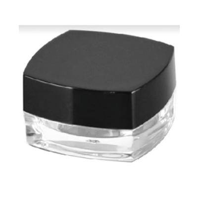 China OEM/ODM Square Shape Clear Plastic Container Glitter Cosmetic Jar Case (A106) for sale