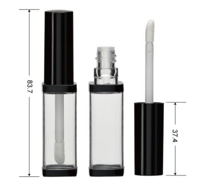 China 2021The New Mini Liquid Lipstick Clear Plastic Luxurious Waterproof OEM/ODM Black Case (PX175) for sale